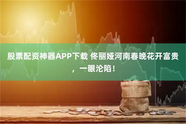 股票配资神器APP下载 佟丽娅河南春晚花开富贵，一眼沦陷！